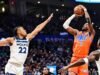 Timberwolves caem para o Thunder, dando ao Oklahoma a 10ª vitória consecutiva
| cinetotal.com.br Timberwolves caem para o Thunder, dando ao Oklahoma a 10ª vitória consecutiva
| cinetotal.com.br