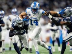 Brown resiste a lesões e alimenta os Leões em uma vitória importante
| cinetotal.com.br Brown resiste a lesões e alimenta os Leões em uma vitória importante
| cinetotal.com.br