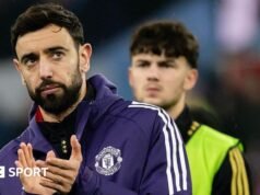 Como o Man Utd poderia substituir o lesionado Fernandes?
| cinetotal.com.br Como o Man Utd poderia substituir o lesionado Fernandes?
| cinetotal.com.br