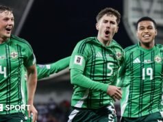 Irlanda do Norte pode enfrentar Canadá, Catar e Suíça na Copa do Mundo
| cinetotal.com.br Irlanda do Norte pode enfrentar Canadá, Catar e Suíça na Copa do Mundo
| cinetotal.com.br