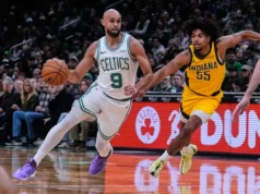 Jaylen Brown marca 31 pontos na vitória do Celtics sobre o Pacers por 103-95
| cinetotal.com.br Jaylen Brown marca 31 pontos na vitória do Celtics sobre o Pacers por 103-95
| cinetotal.com.br