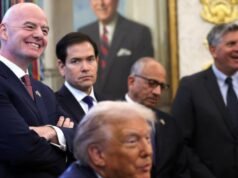 Olhos do mundo do futebol fixos no sorteio da Copa do Mundo de 2026, com Trump presidindo
| cinetotal.com.br Olhos do mundo do futebol fixos no sorteio da Copa do Mundo de 2026, com Trump presidindo
| cinetotal.com.br