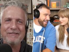 Podcaster de esportes espalha rumores de gravidez de Taylor Swift em um discurso apaixonado de Travis Kelce
| cinetotal.com.br Podcaster de esportes espalha rumores de gravidez de Taylor Swift em um discurso apaixonado de Travis Kelce
| cinetotal.com.br