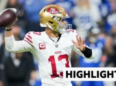 Purdy mantém viva a disputa pelo título do 49ers na vitória sobre o Colts
| cinetotal.com.br Purdy mantém viva a disputa pelo título do 49ers na vitória sobre o Colts
| cinetotal.com.br