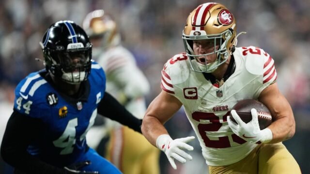 QB Brock Purdy e RB Christian McCaffrey ajudam a liderar 49ers contra Colts
| cinetotal.com.br