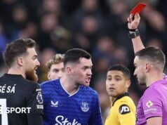 Everton ‘desapontado’ após cartão vermelho de Keane ser confirmado
| cinetotal.com.br Everton 'desapontado' após cartão vermelho de Keane ser confirmado
| cinetotal.com.br